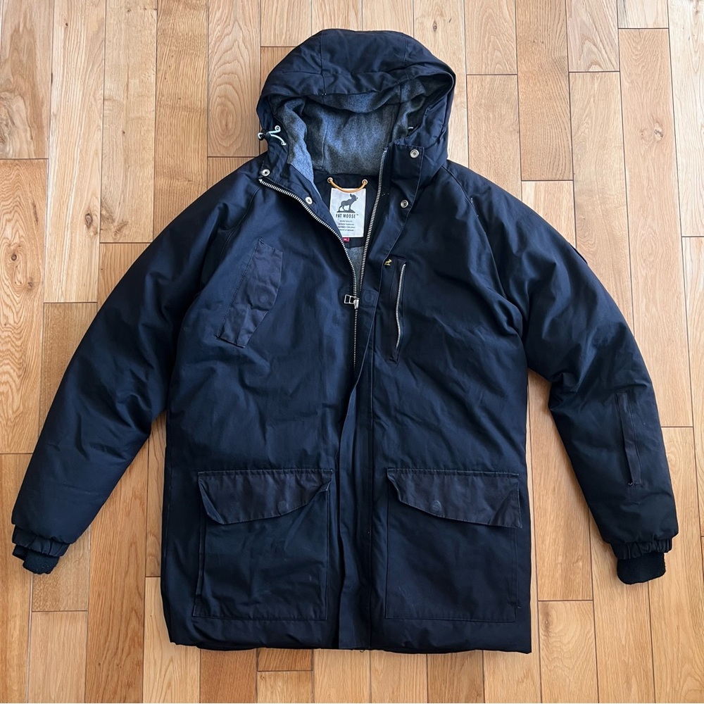 Fat Moose Mens Arctic Explorer Jacket Puffer Parka Ski Snowboard Hooded Black M - Picture 2 of 13